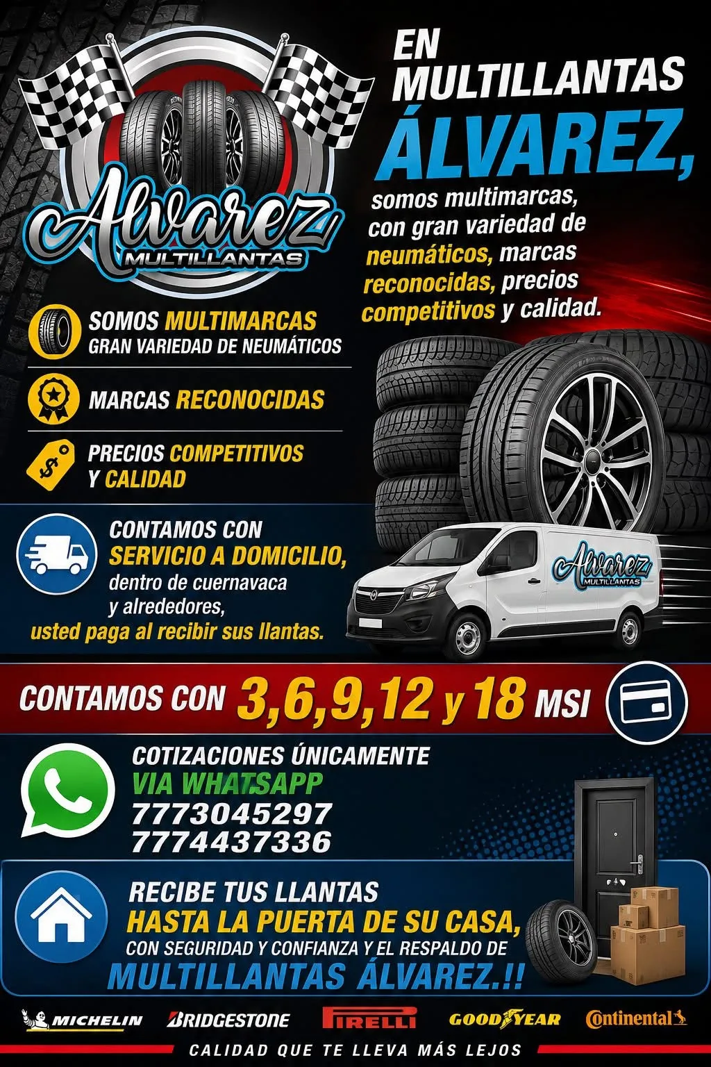 Promoción de neumáticos y servicio Multillantas Álvarez 1