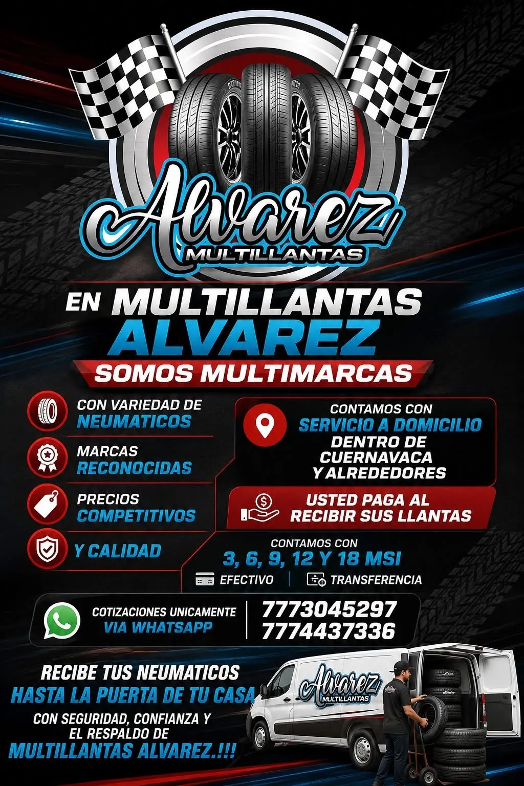 Promoción de neumáticos y servicio Multillantas Álvarez 2