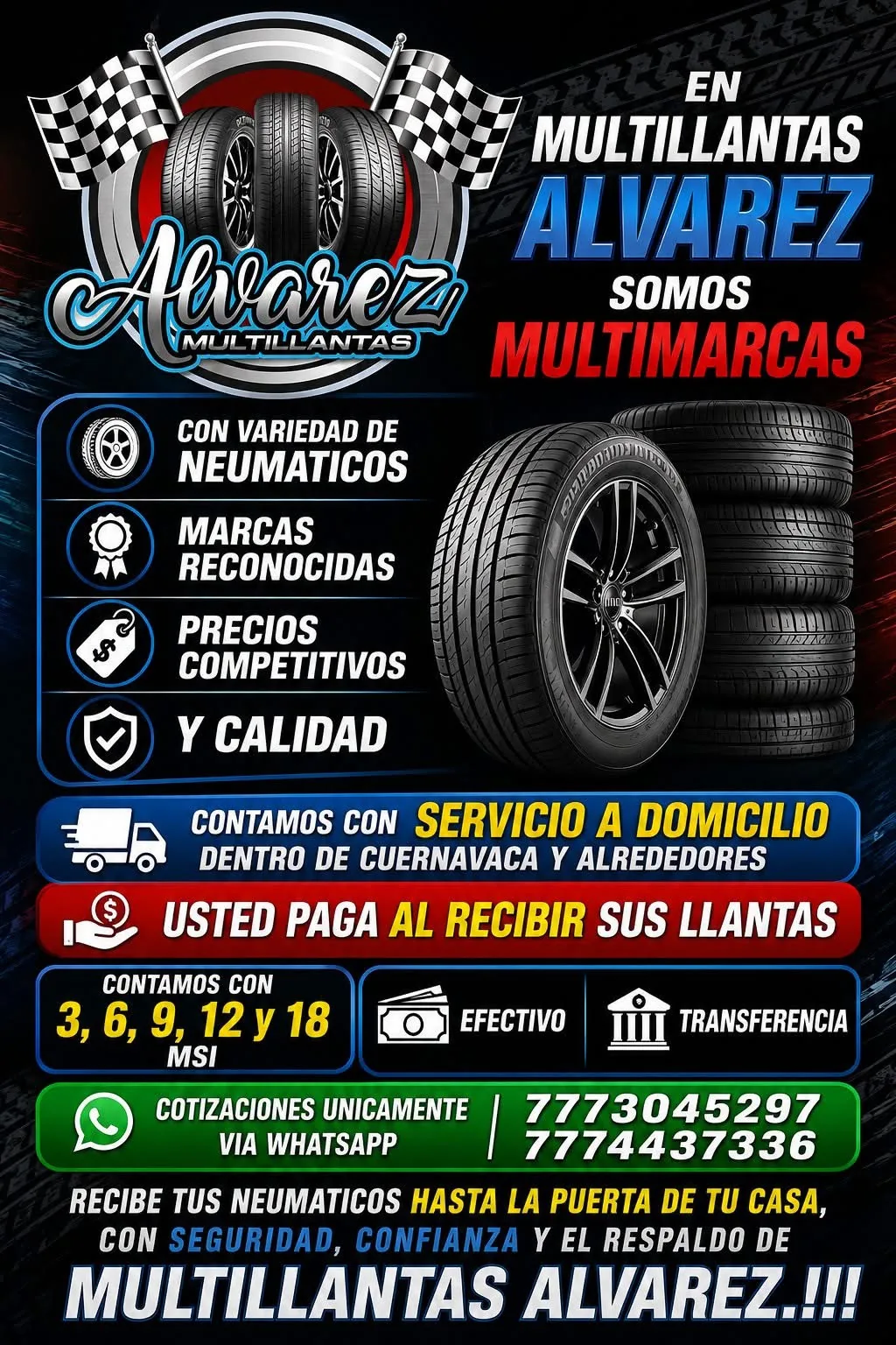 Promoción de neumáticos y servicio Multillantas Álvarez 5
