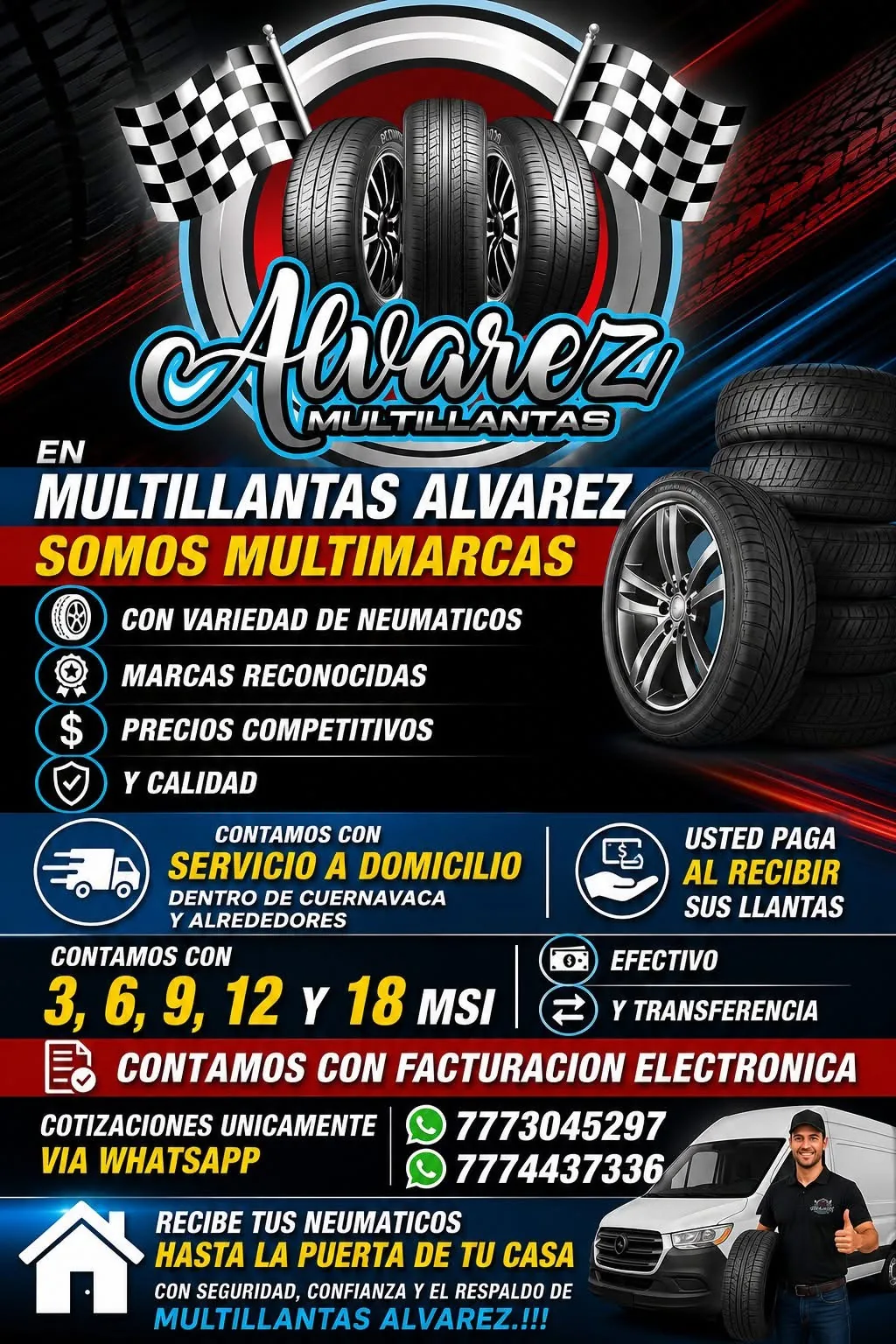 Promoción de neumáticos y servicio Multillantas Álvarez 7