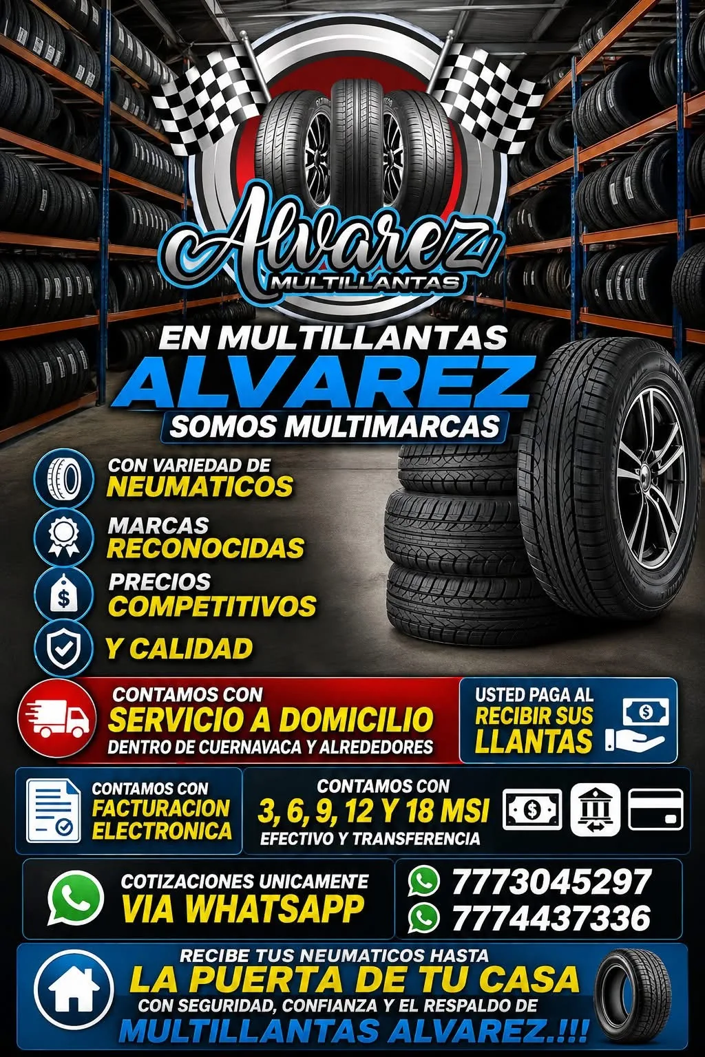 Promoción de neumáticos y servicio Multillantas Álvarez 8